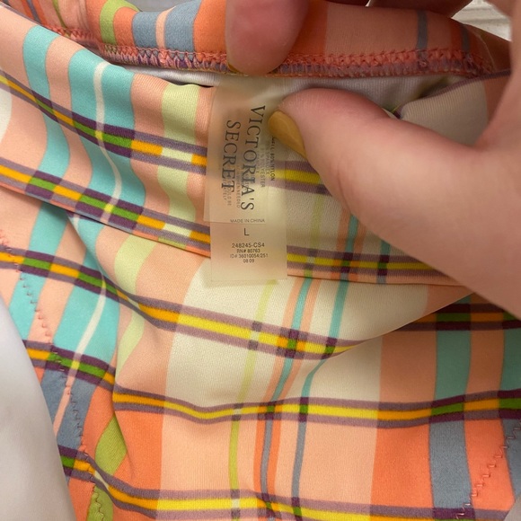 Victoria Secret plaid bandeau bikini Size L - Picture 12 of 13